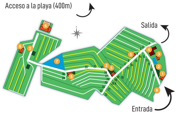 Plan camping Itsas Mendi - Côte Basque