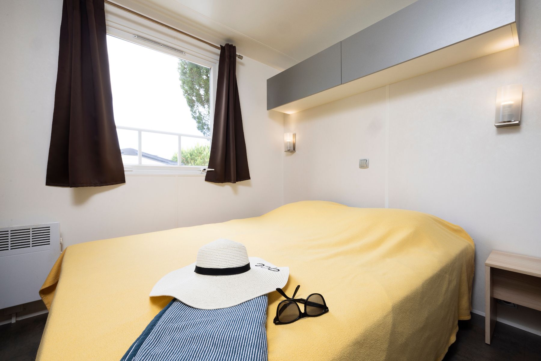 location mobil home lafitenia chambre parentale