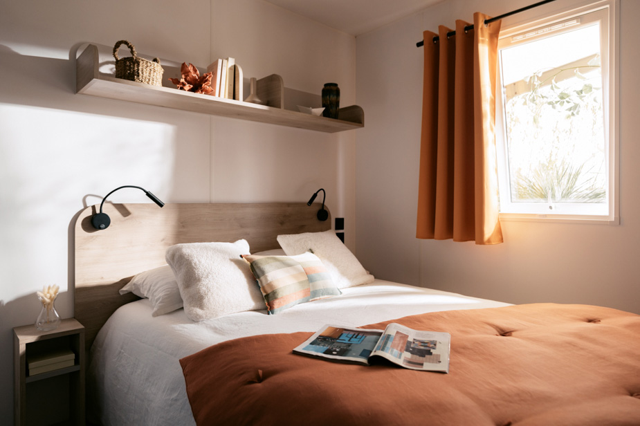 location mobil home lafitenia grand confort chambre parentale