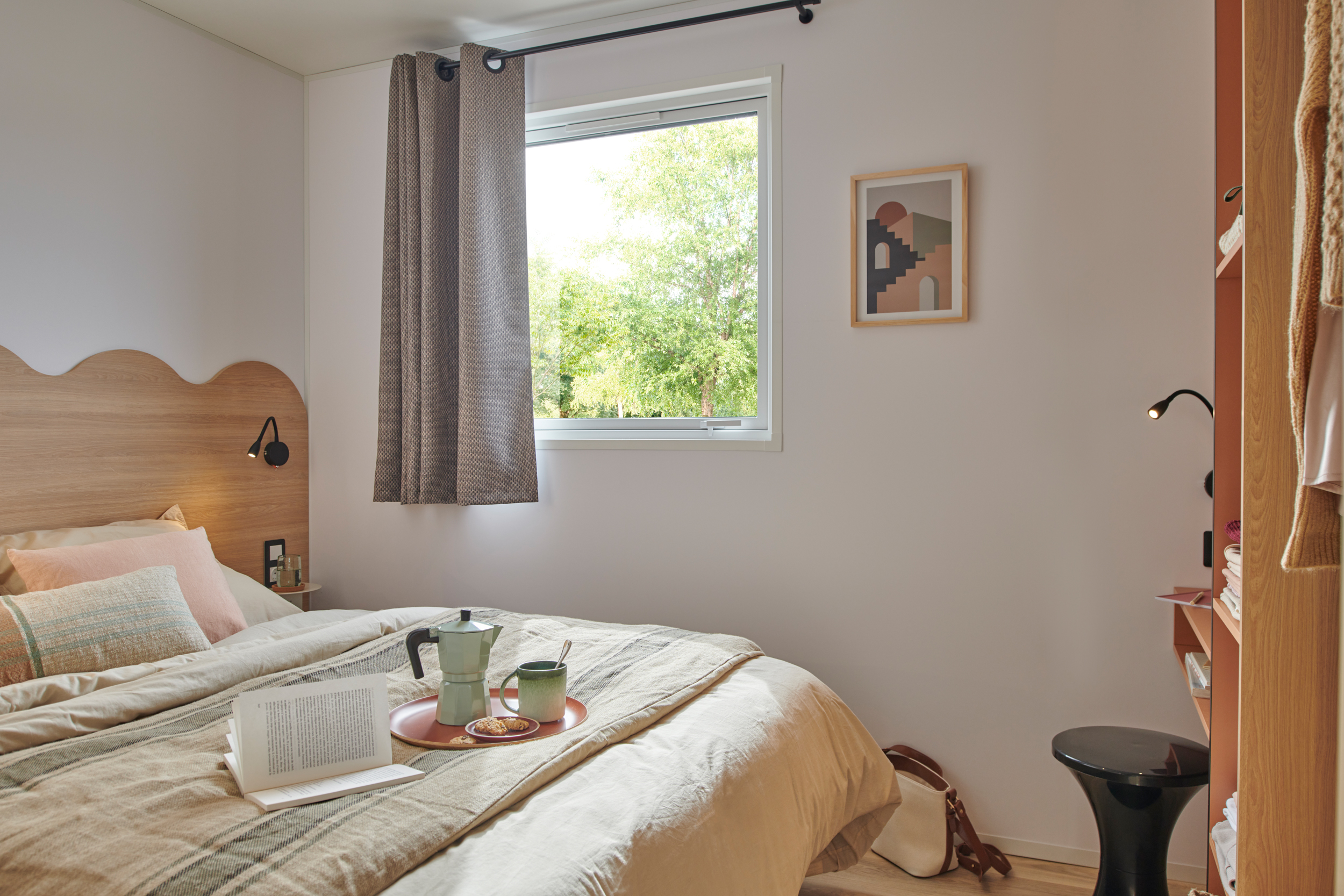 location mobil home parlementia grand confort chambre parentale