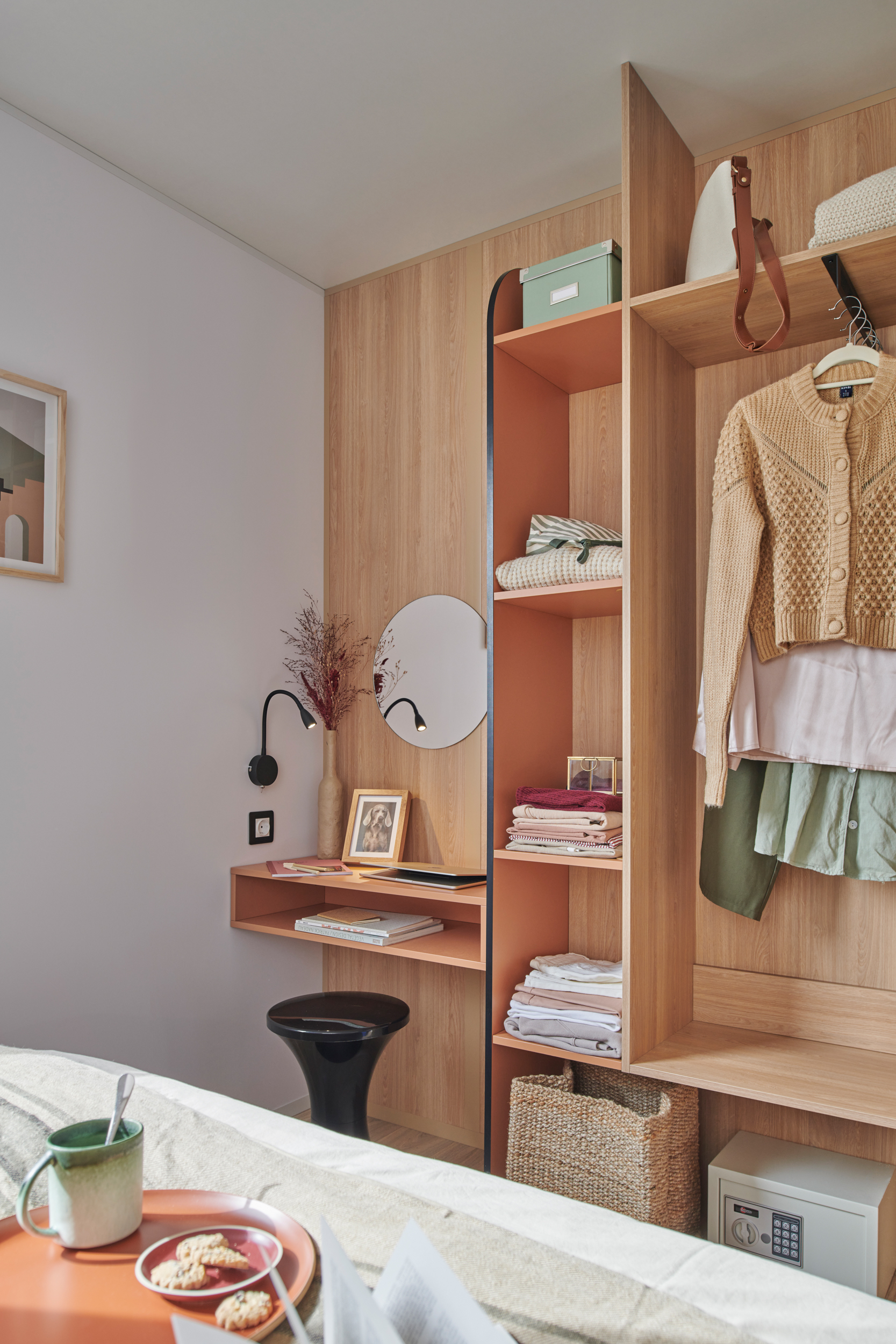 location mobil home parlementia grand confort dressing