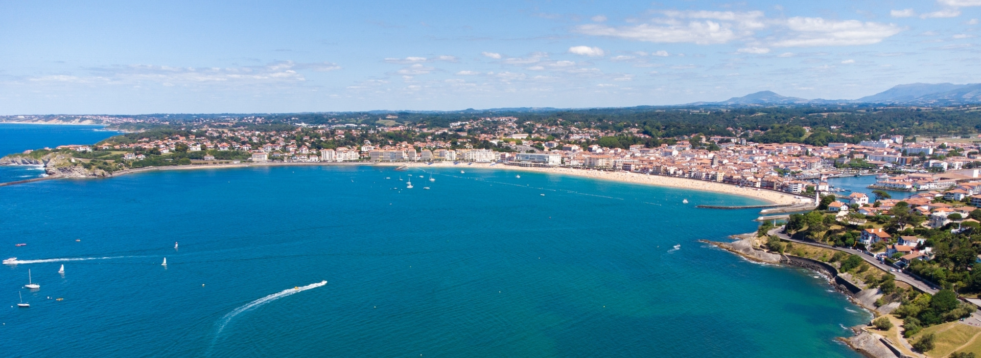 vue aérienne saint jean de luz